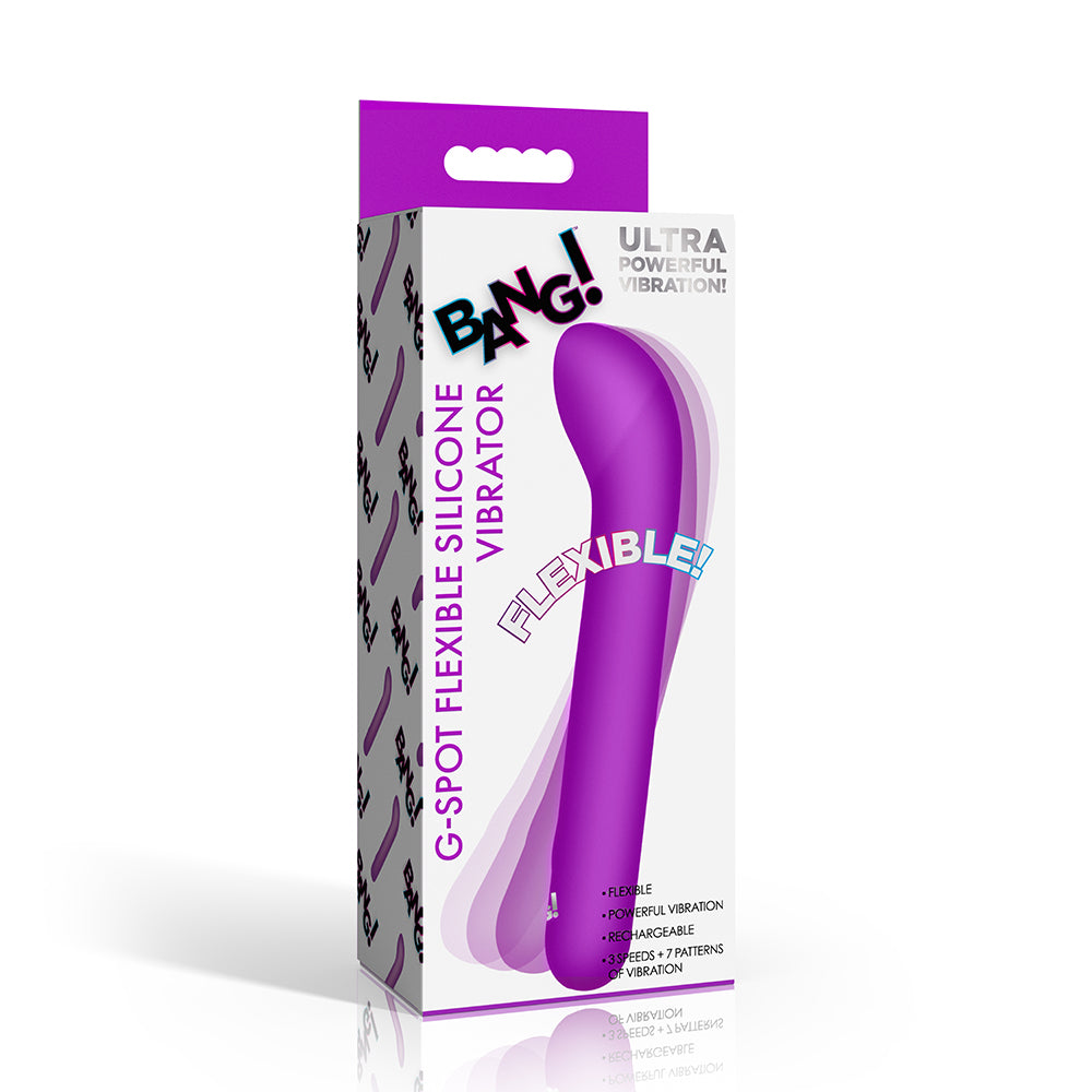 Bang! G-Spot Flexible Silicone Vibrator Purple