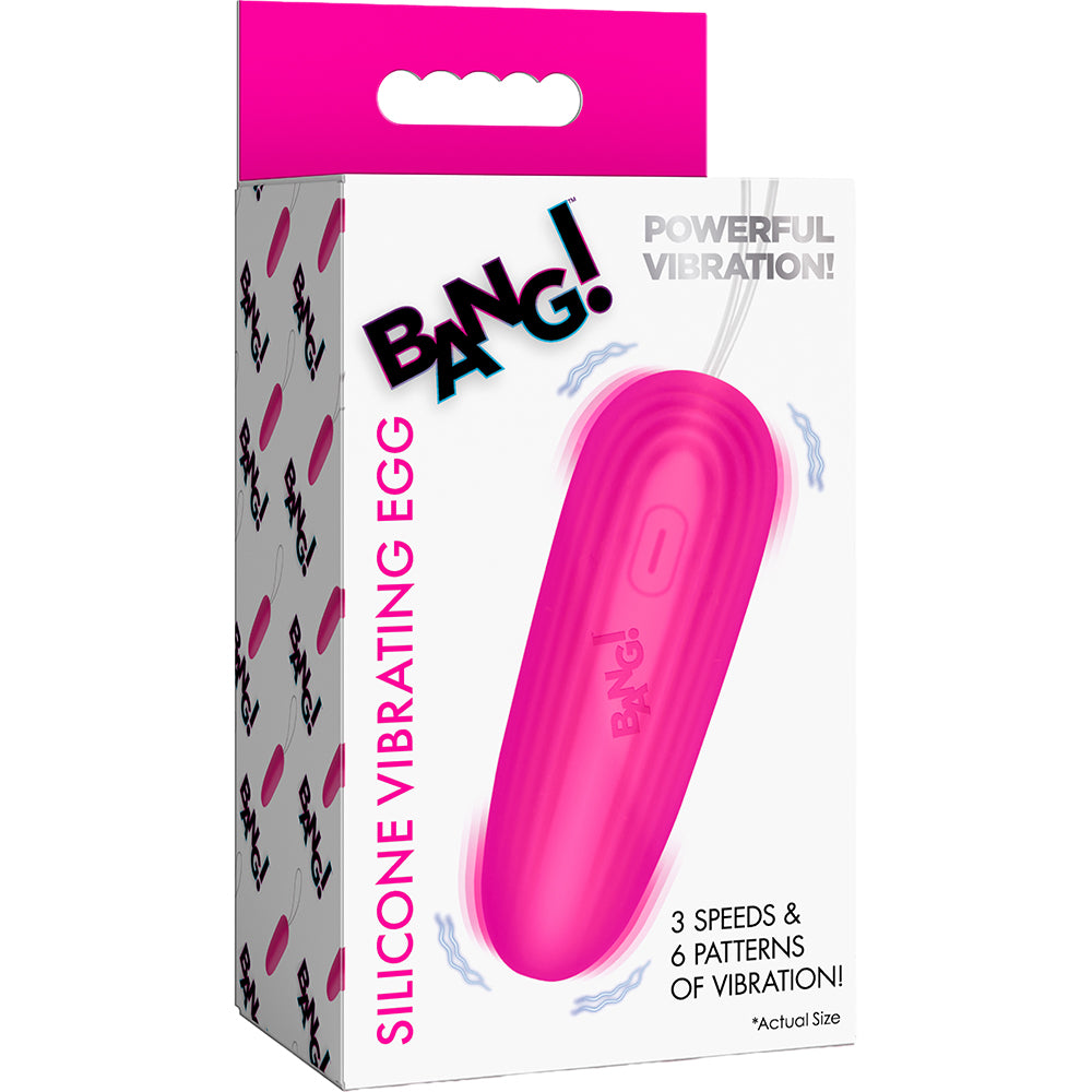 Bang! Silicone Vibrating Egg Pink