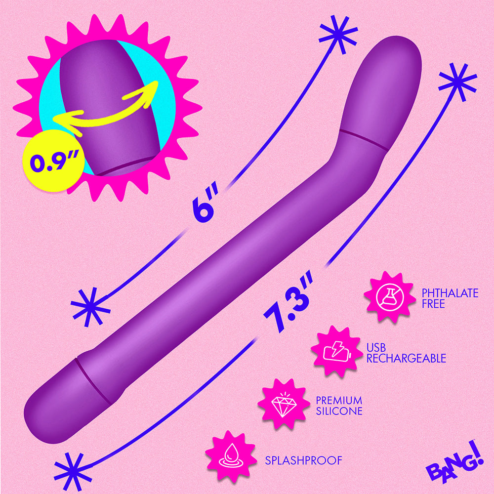 Bang! Slim G-Spot Vibrator Purple