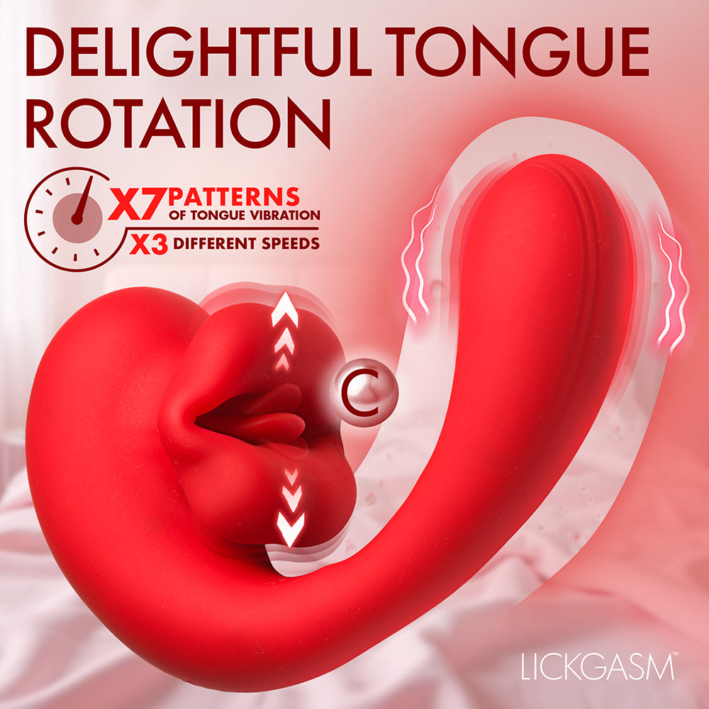 Lickgasm G-Kiss Kissing G-Spot Silicone Vibrator