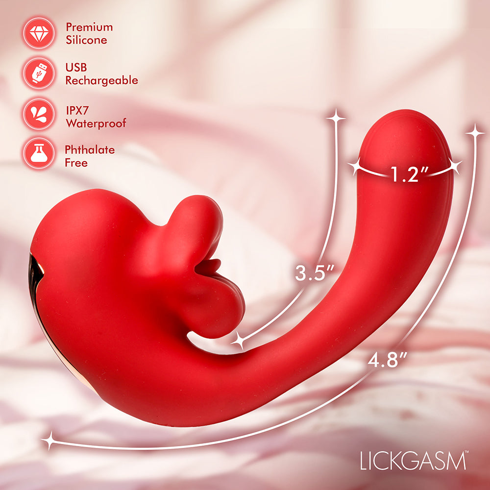 Lickgasm G-Kiss Kissing G-Spot Silicone Vibrator