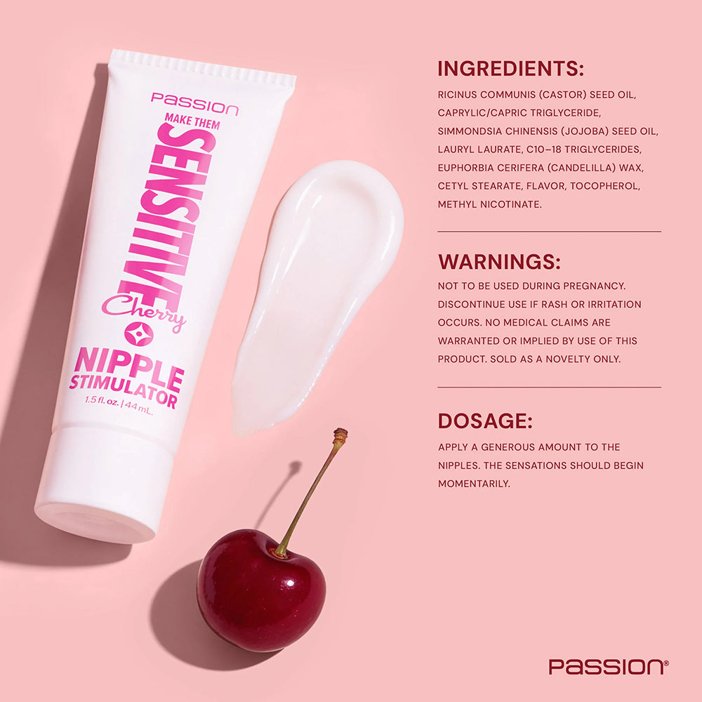 Passion Make Them Sensitive Nipple Stimulator Cherry