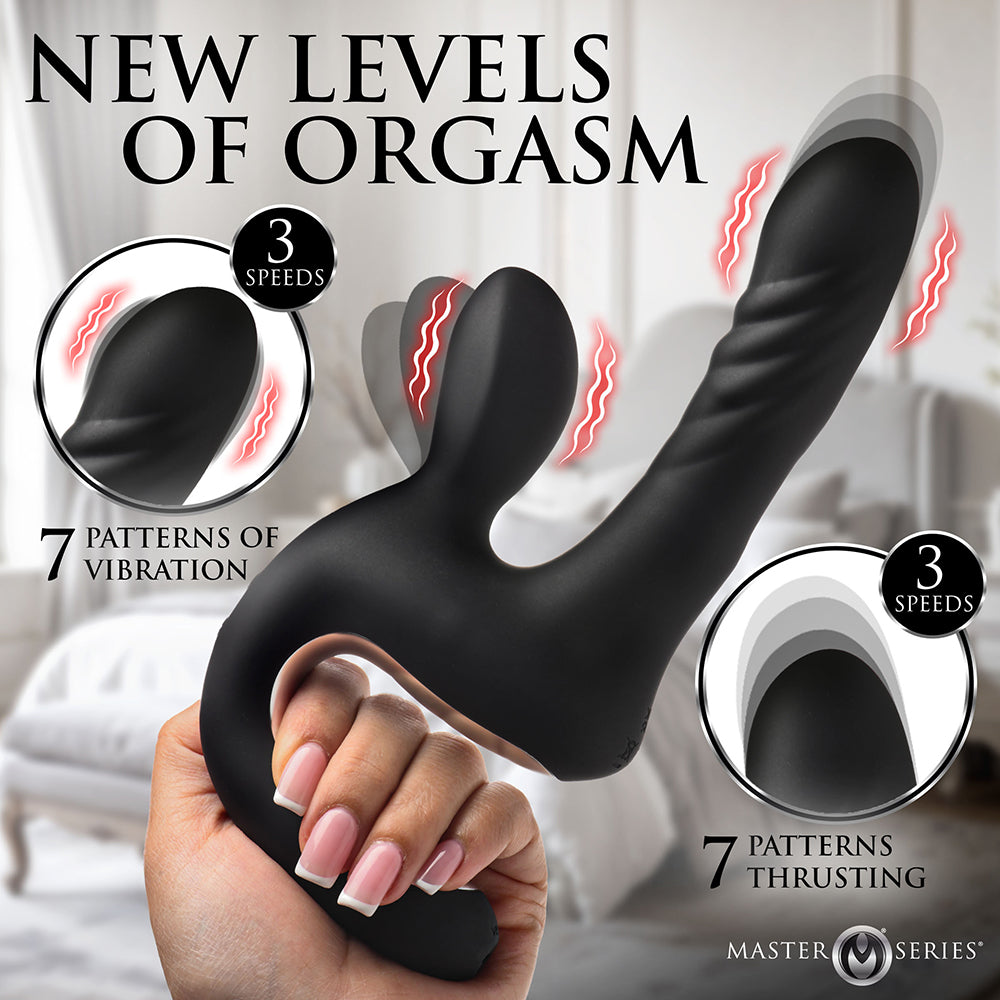 Master Series Thrust Pounder Thrusting Silicone Vibrator
