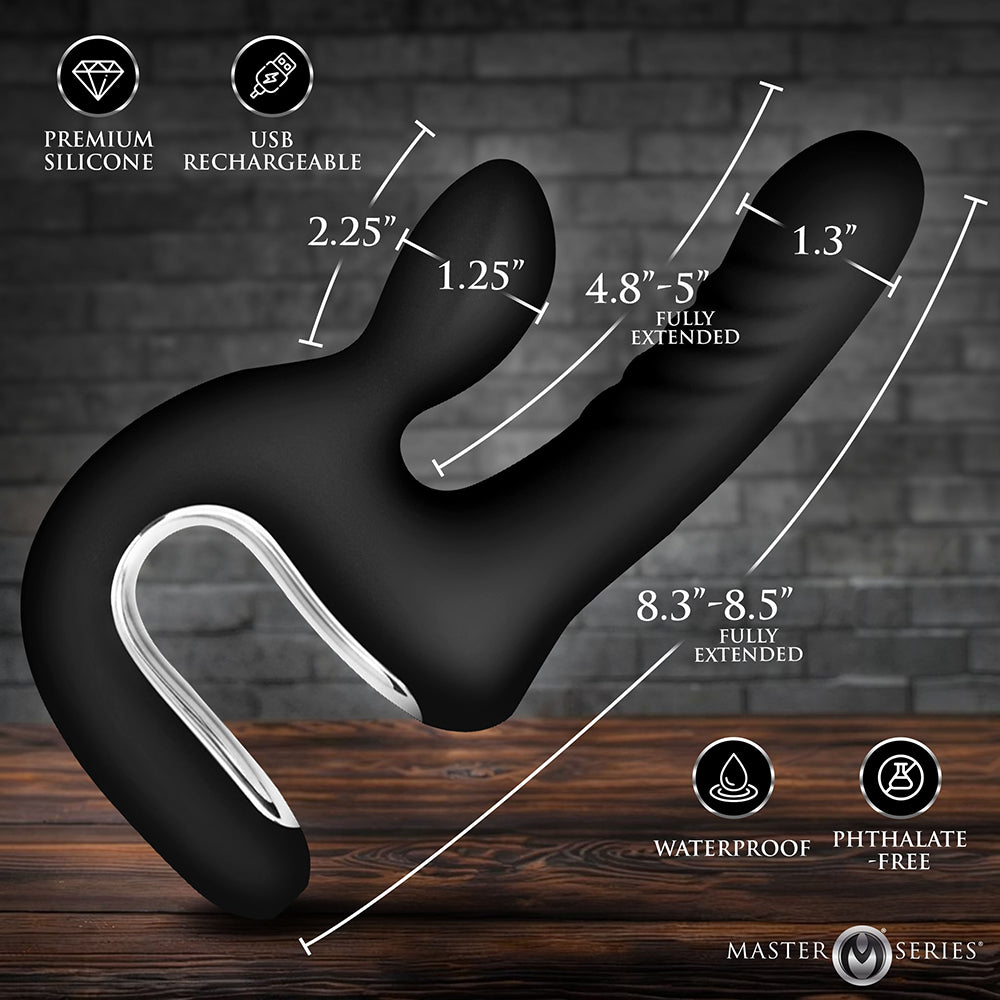 Master Series Thrust Pounder Thrusting Silicone Vibrator
