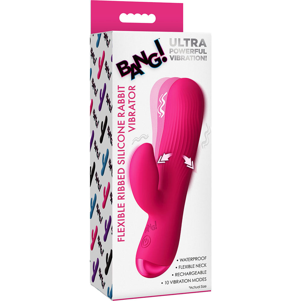 Bang! Flexible Ribbed Rabbit Vibrator