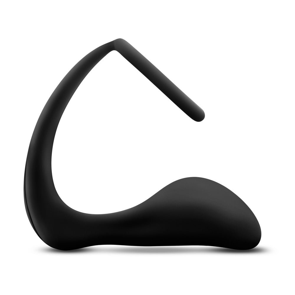 Anal Adventures Platinum Cock Ring Plug Black