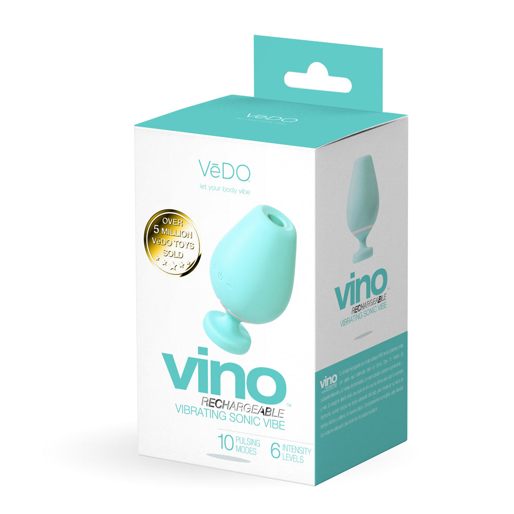 Vino Rechargeable Vibrating Sonic Vibe Turquoise