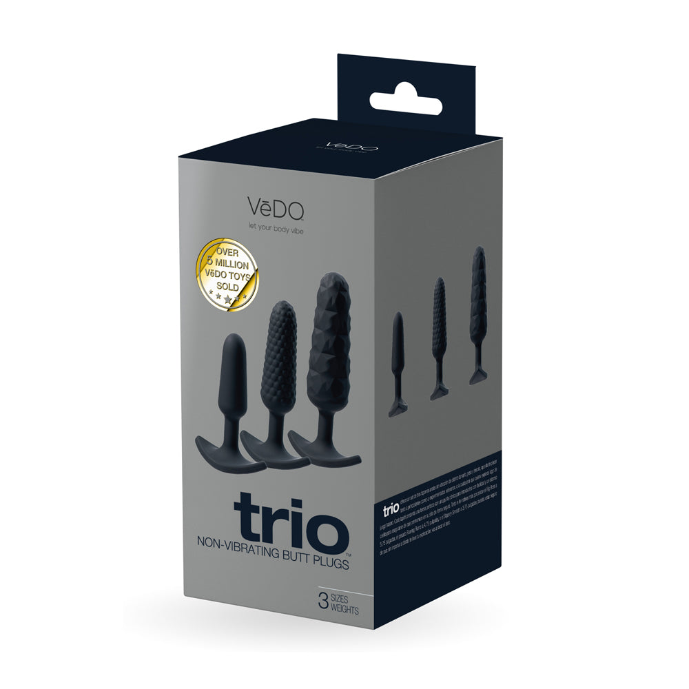 Trio Anal Plug Set Black