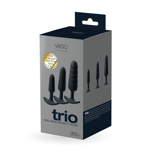 Trio Anal Plug Set Black