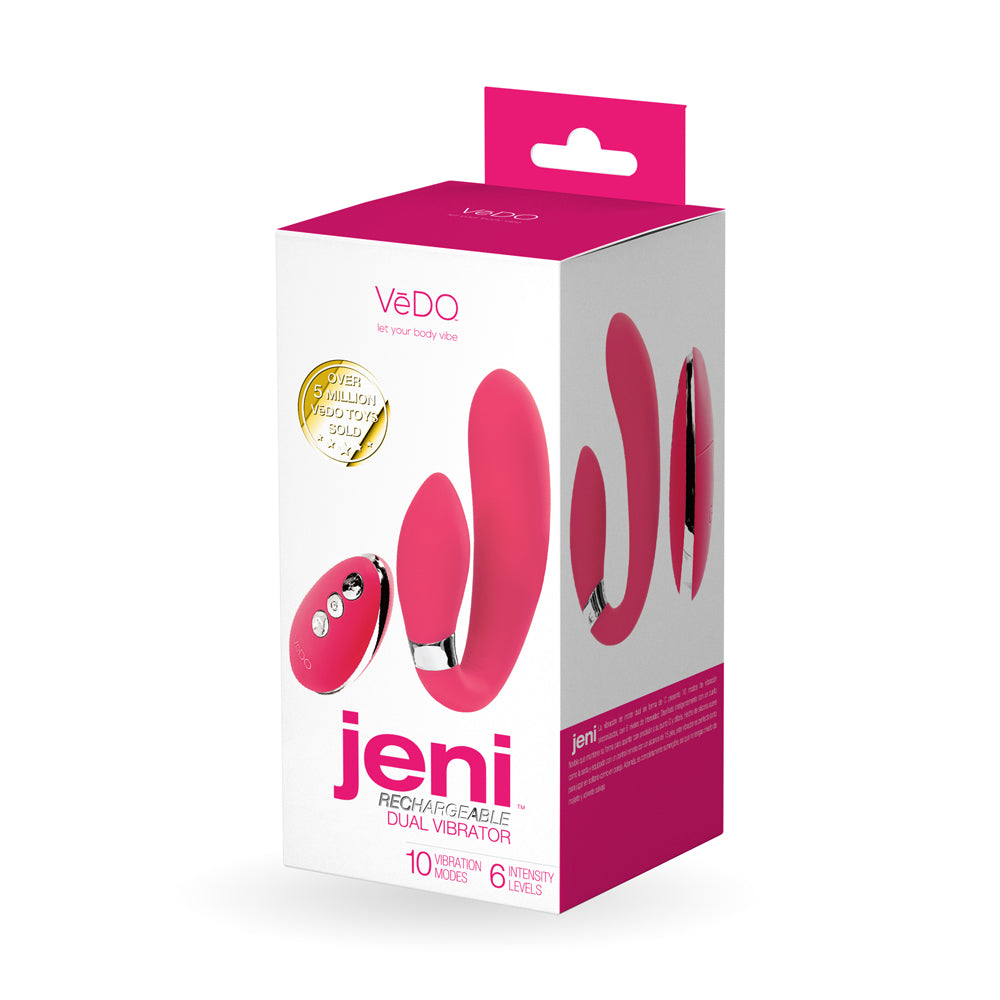 Jeni C-Shaped Dual Motor Vibe With Remote