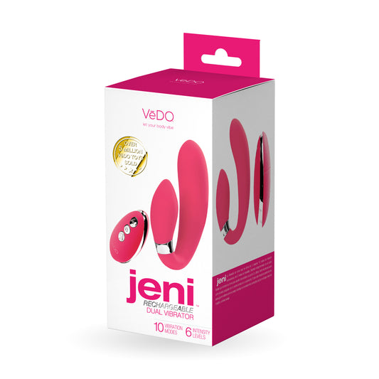 Jeni C-Shaped Dual Motor Vibe With Remote