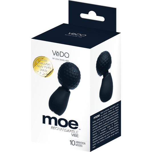 Moe Rechargeable Extra Mini Wand Black