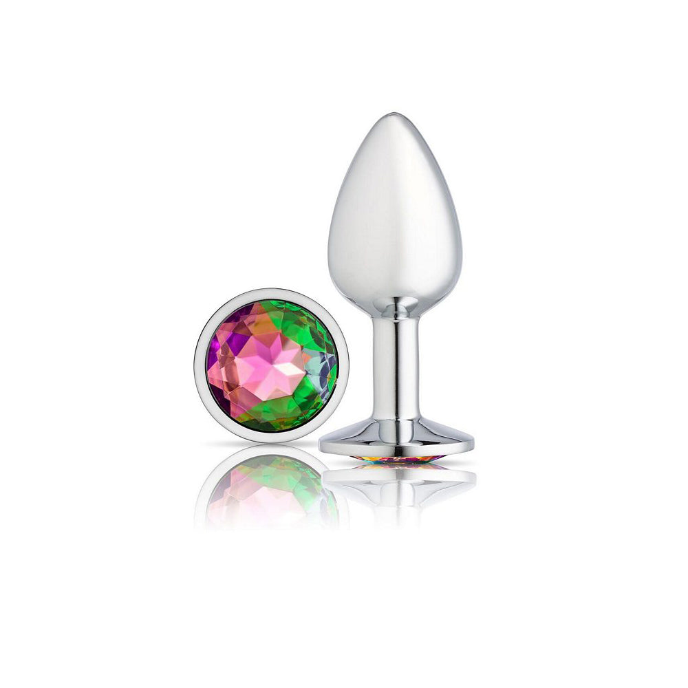 Cloud 9 Gems Silver Chromed Anal Plug Medium