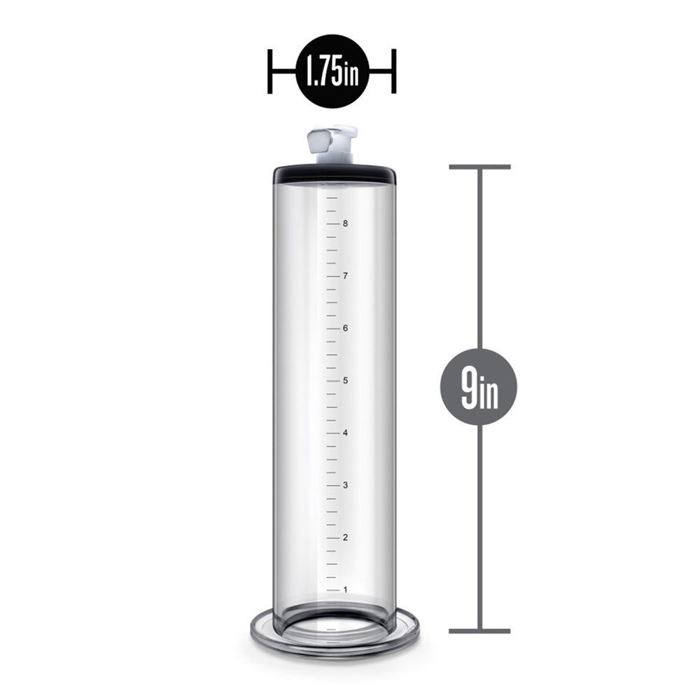 Performance 9" X 1.75" Penis Pump Cylinder Clear