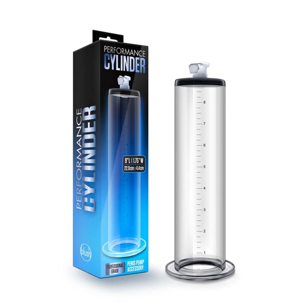 Performance 9" X 1.75" Penis Pump Cylinder Clear