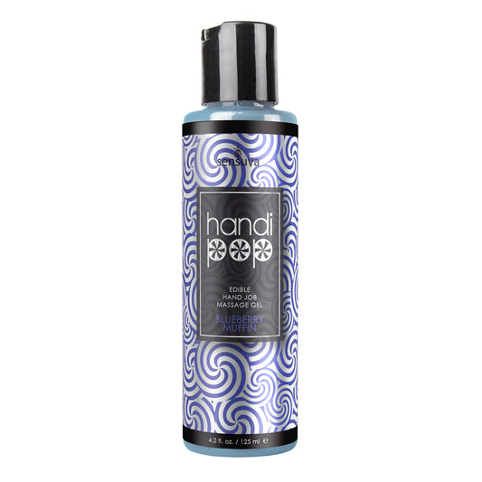 Handipop Edible Handjob Massage Gel Blueberry Muffin 4.2 oz.