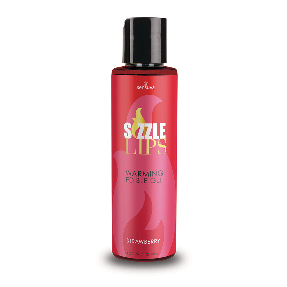 Sizzle Lips Strawberry Warming Gel 4.2 oz.