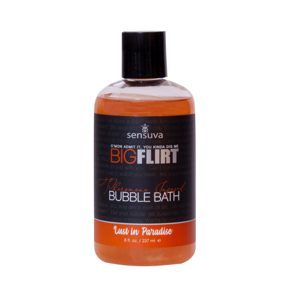 Big Flirt Pheromone Bubble Bath Lust In Paradise 8 oz. Bottle