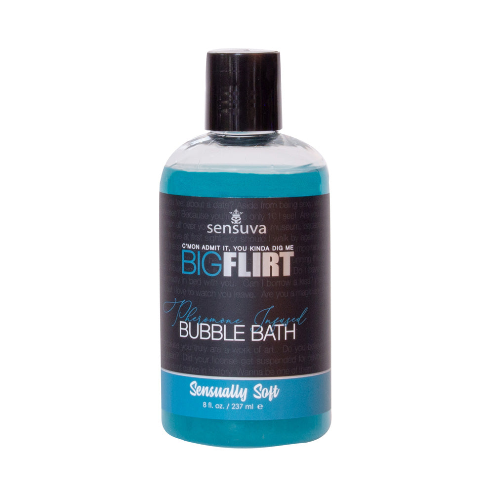 Big Flirt Pheromone Bubble Bath Sensually Soft 8 oz. Bottle