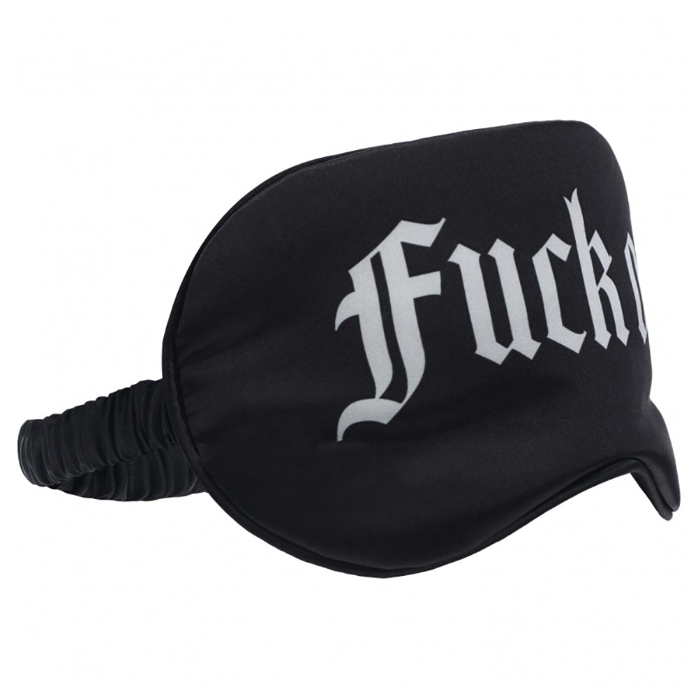 Ouch! Fuck Off Printed Mask Satin Black