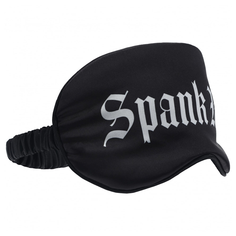 Ouch! Spank Me Printed Mask Satin Black