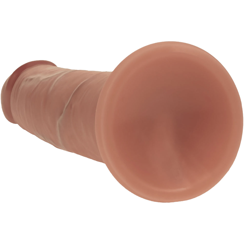 Realrock Dual Layered Realistic Sliding Skin Dildo 7" Tan