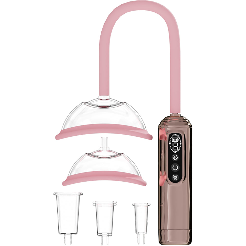 Pumped Vulva, Breast And Nipple Pump Rose Gold