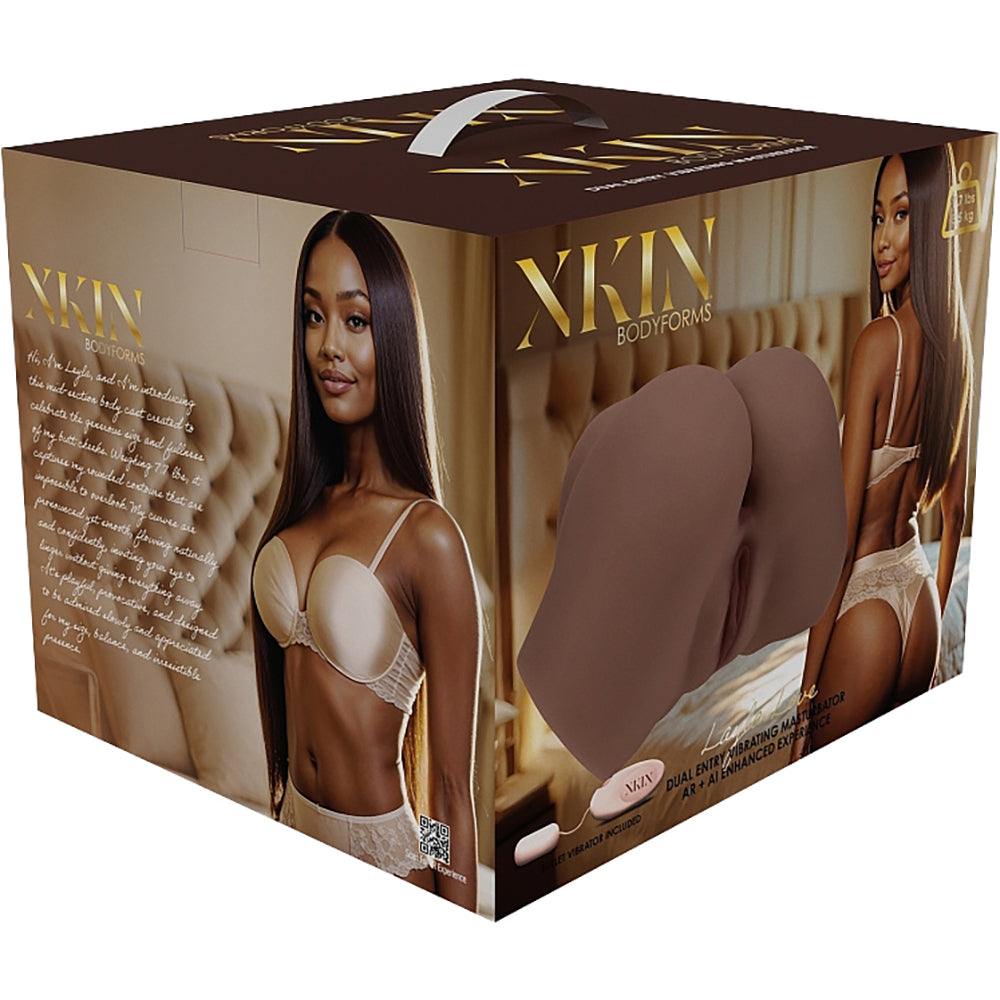 Xkin Layla Love Bodyforms Masturbator 7.7 lbs Brown