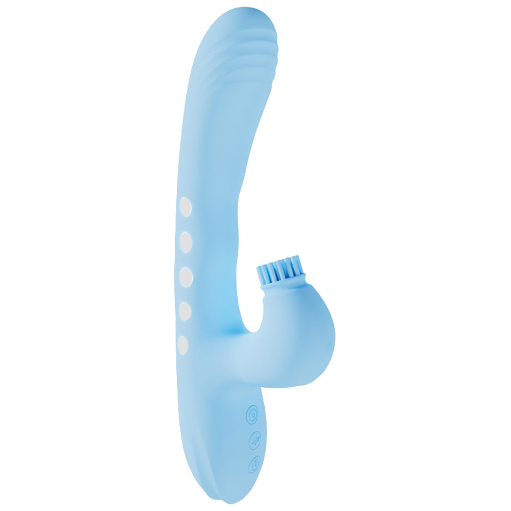 Vive Andria G-Spot Vibrating And Tap Clit Stimulator Blue