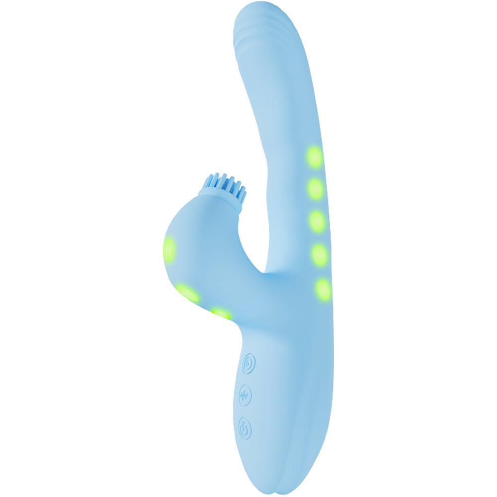 Vive Andria G-Spot Vibrating And Tap Clit Stimulator Blue