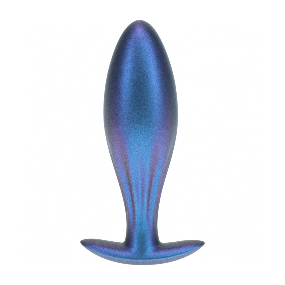 Ouch! Oval Anal Plug Silicone Metallic