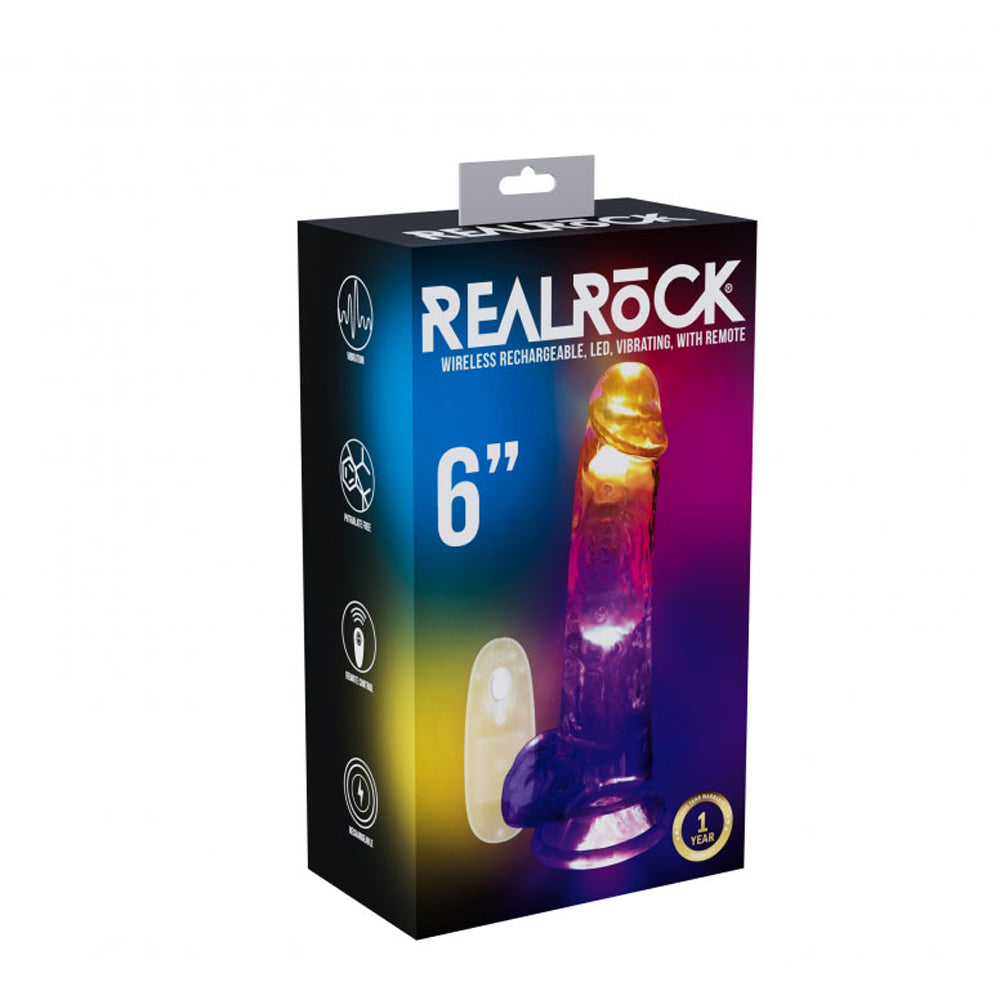 Realrock Led Vibrating Dildo With Balls