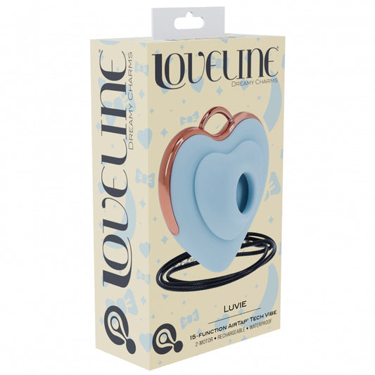Loveline Luvie Airtaptech Vibrator Blue