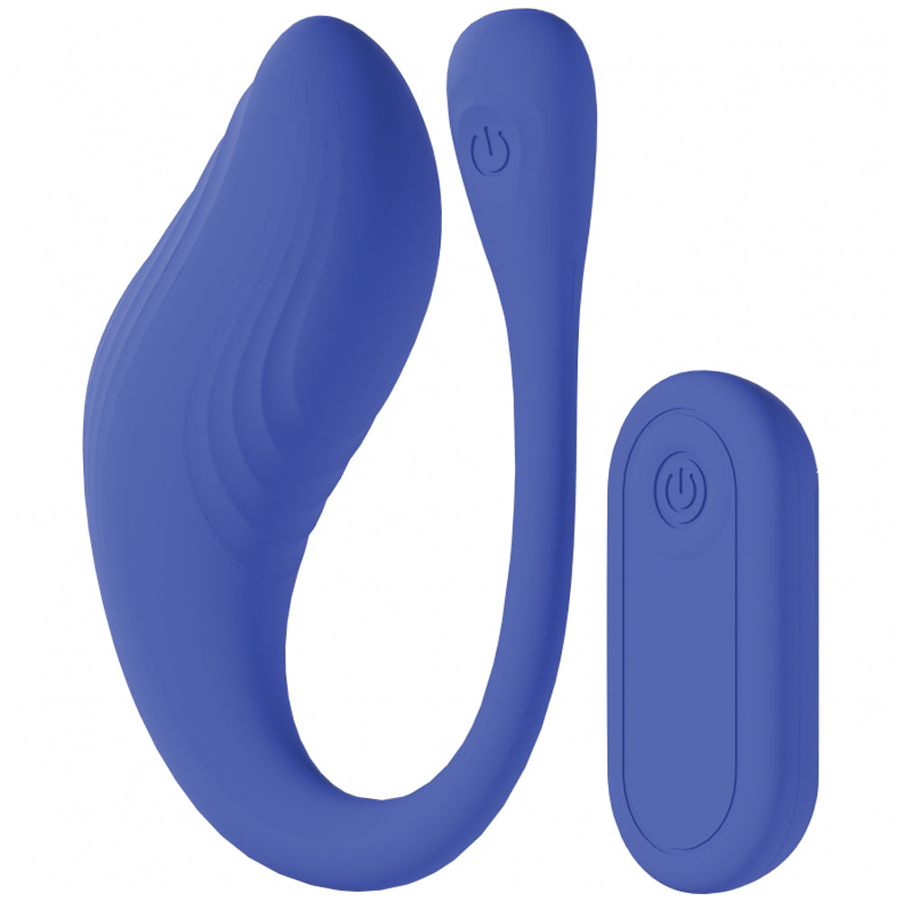 Loveline Velvet G-Spot Vibe W/ Remote Blue