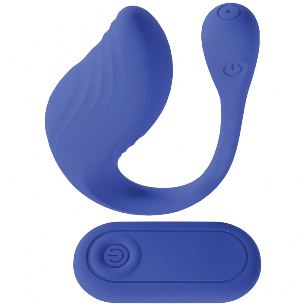 Loveline Velvet G-Spot Vibe W/ Remote Blue