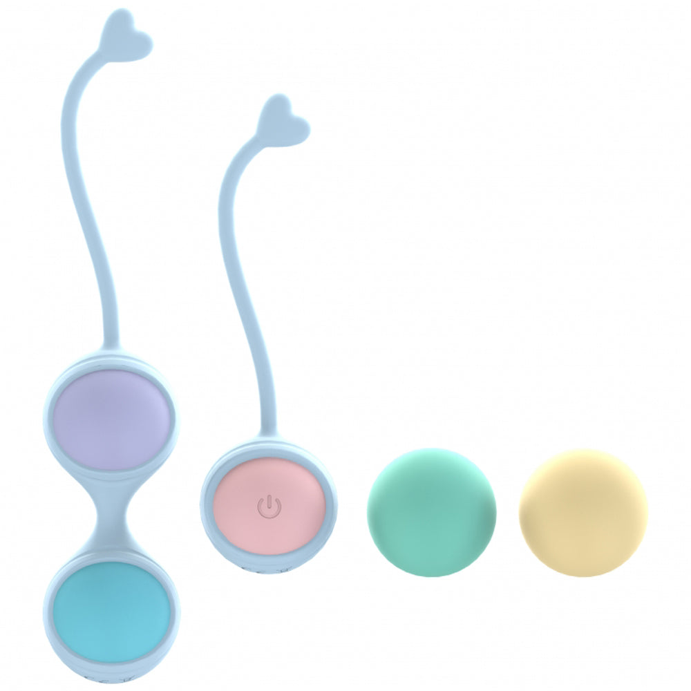 Loveline Pelvifit Strength Vibrating Kegel Kit Multicolor