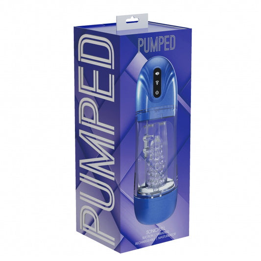 Pumped Sonicpull Masturbator Metallic Blue
