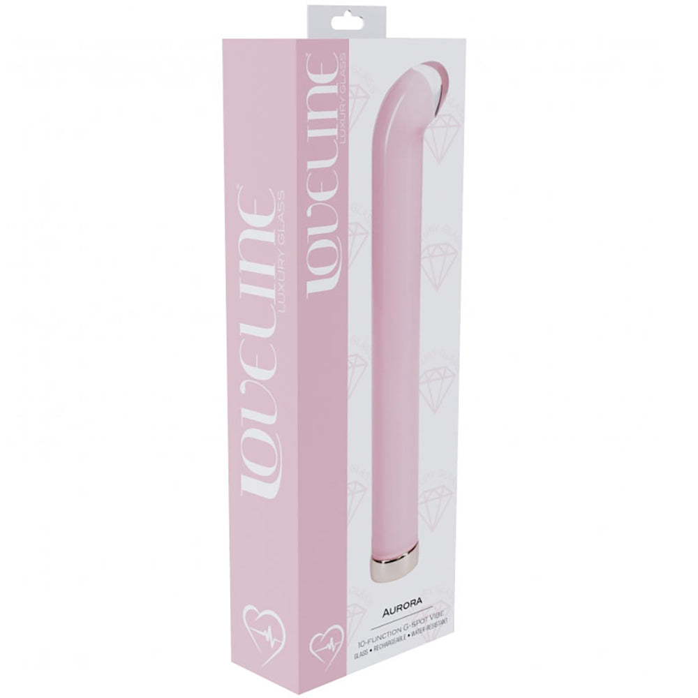 Loveline Aurora 6.3" G-Spot Glass Vibrator