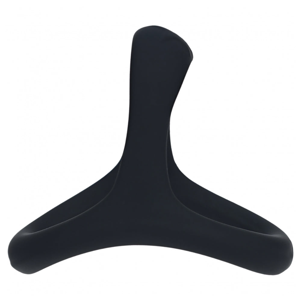 Levelz Soft Bead Grip Silicone Cock & Ball Ring Black