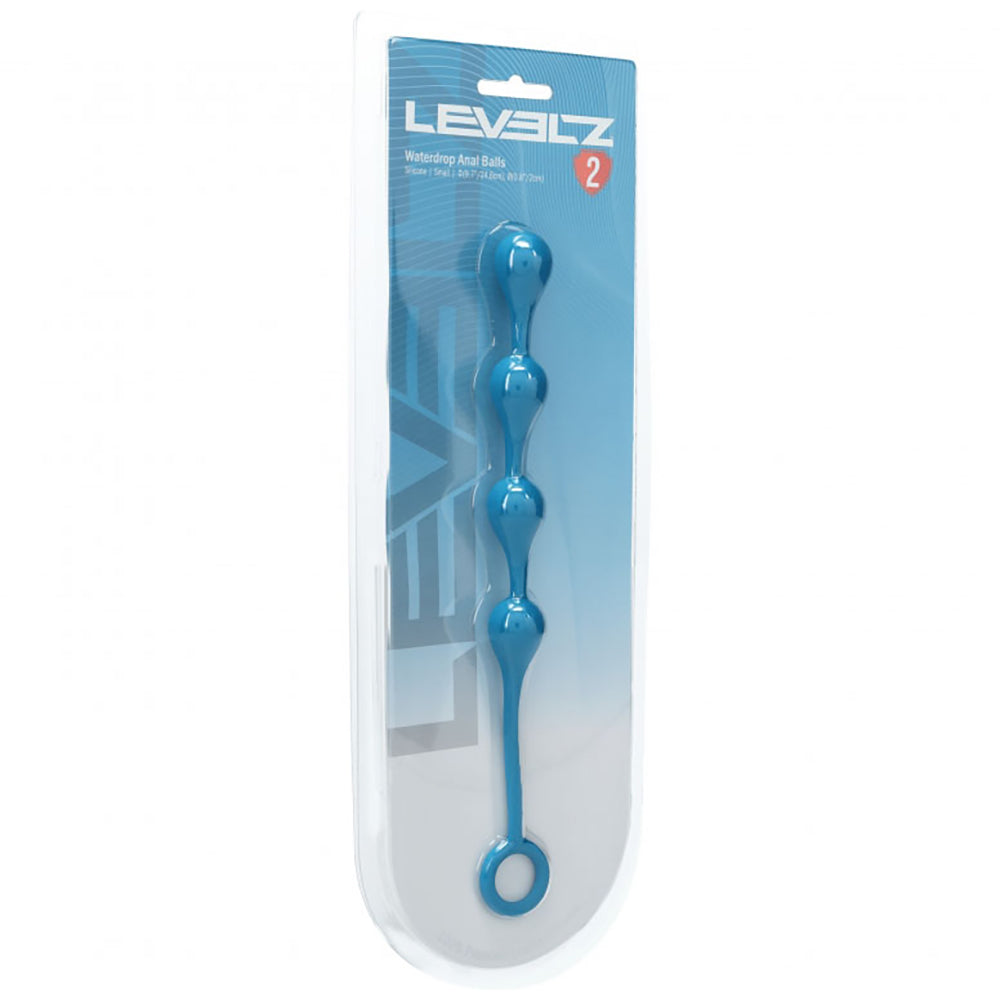 Levelz Waterdrop Silicone Anal Balls S 20mm Teal