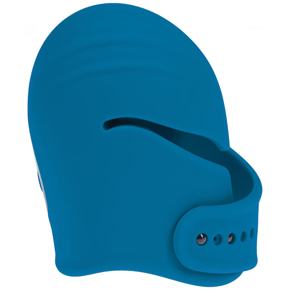 Levelz Adjustable Vibrating Silicone Penis Head Stimulator Teal