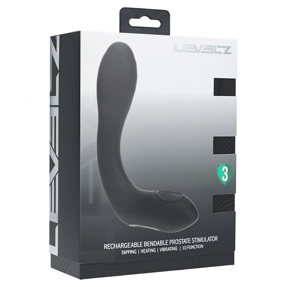 Levelz Vibrating Heating Bendable Tapping Silicone Prostate Stimulator