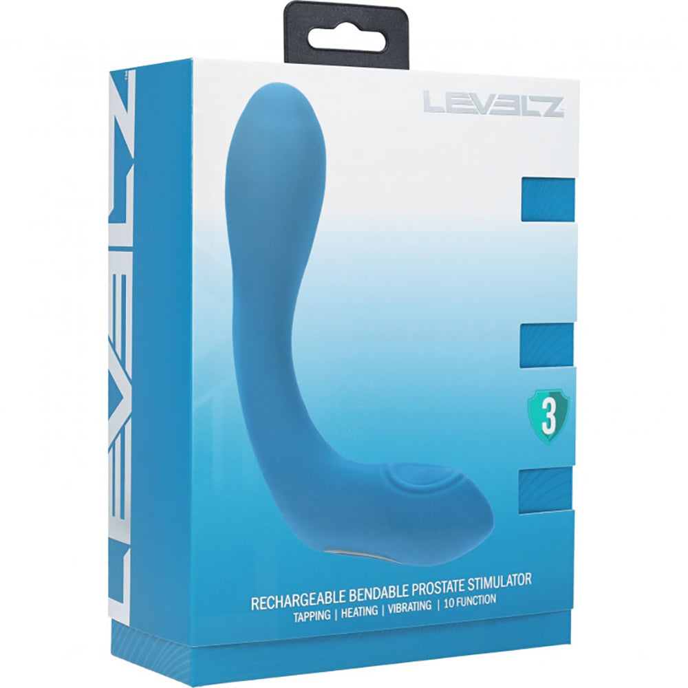 Levelz Vibrating Heating Bendable Tapping Silicone Prostate Stimulator