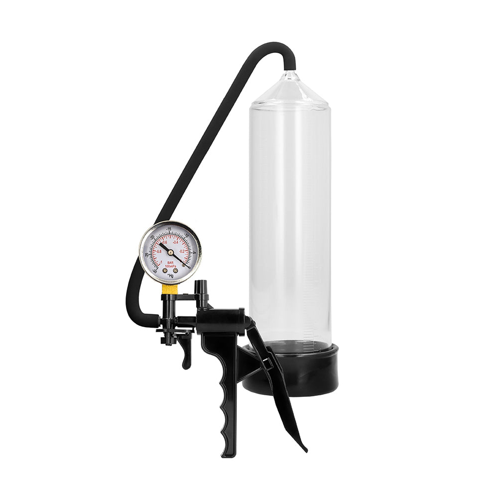 Pumped Elite Beginner Pump With Psi Gauge Transparent