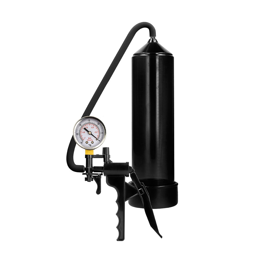 Pumped Elite Beginner Pump With Psi Gauge Black