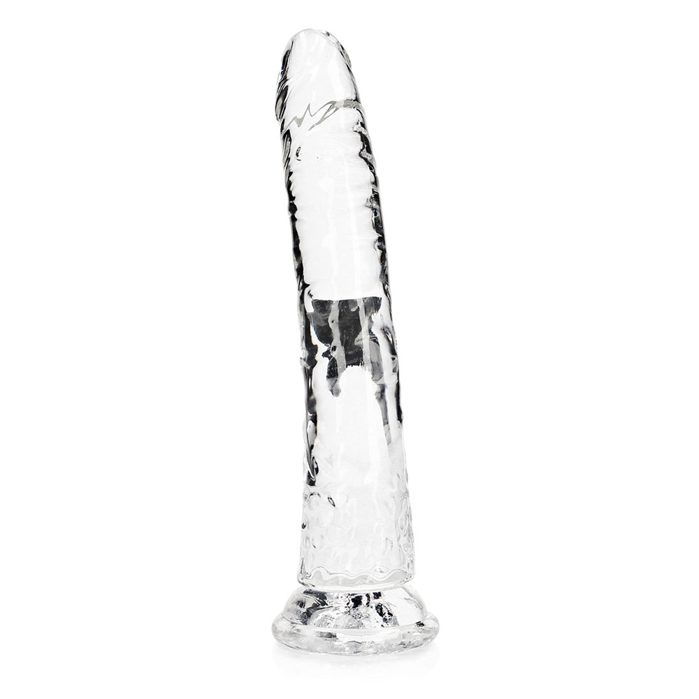 Realrock Crystal Clear Slim Dildo 10'' Transparent