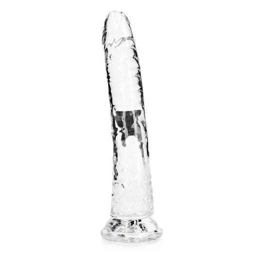 Realrock Crystal Clear Slim Dildo 10'' Transparent