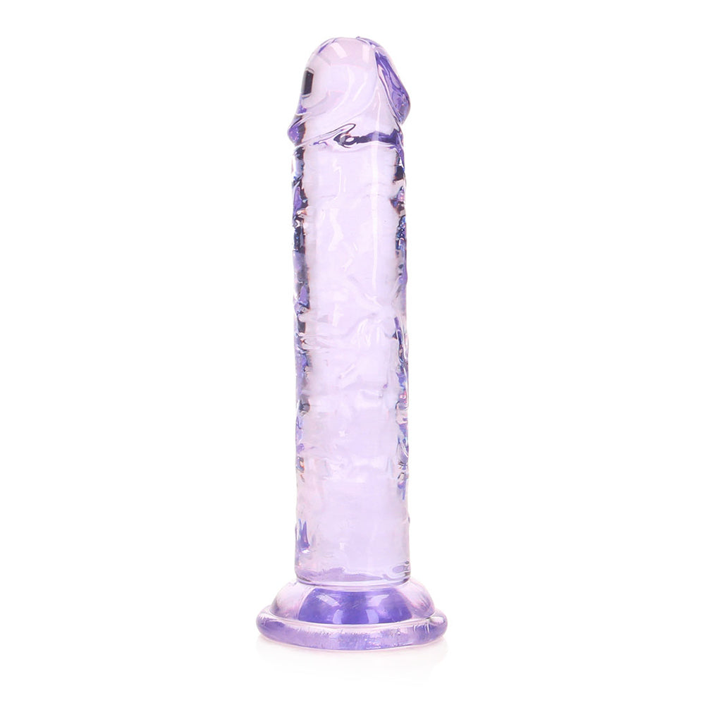 Realrock Crystal Clear Straight Realistic Dildo With Suction Cup