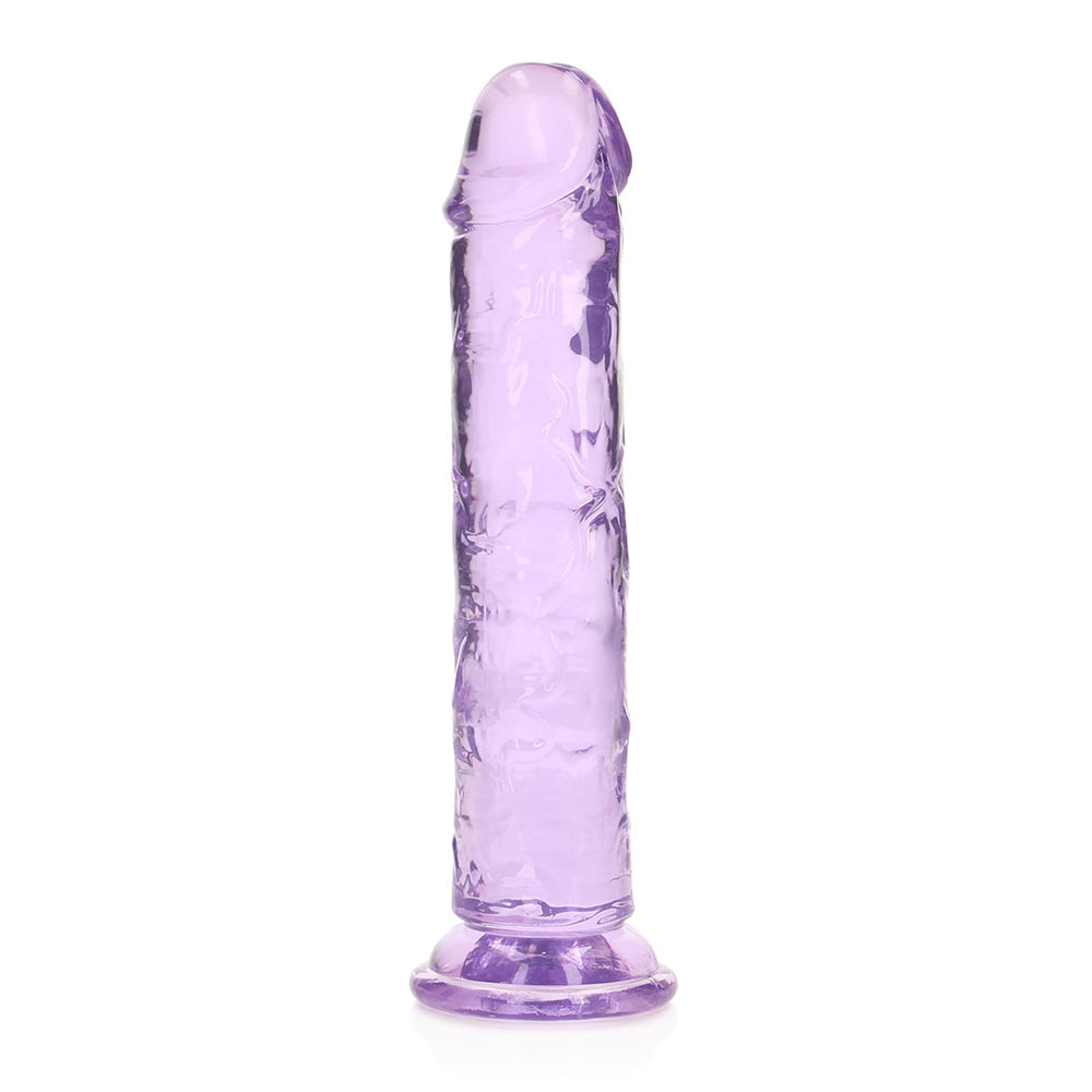 Realrock Crystal Clear Straight Realistic Dildo With Suction Cup