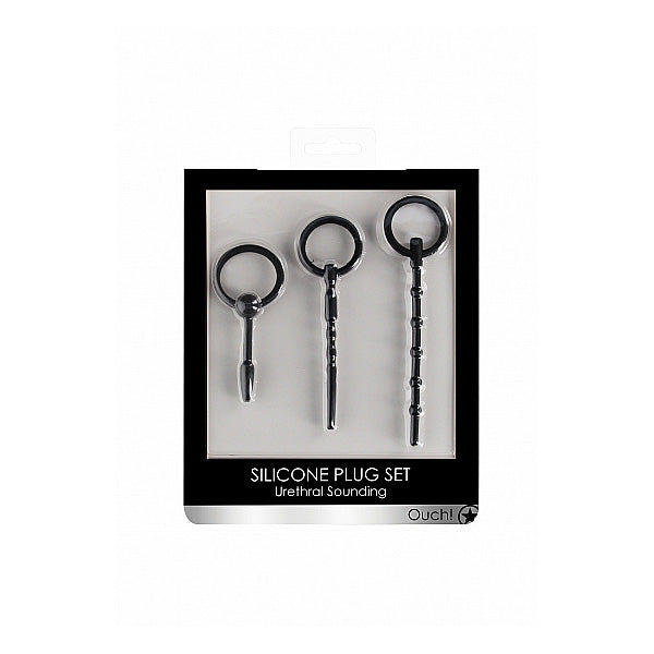 Urethral Sounding Plug Set Black